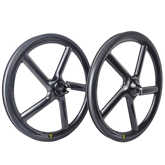 FeatherWorx carbon five-spoke wheelset