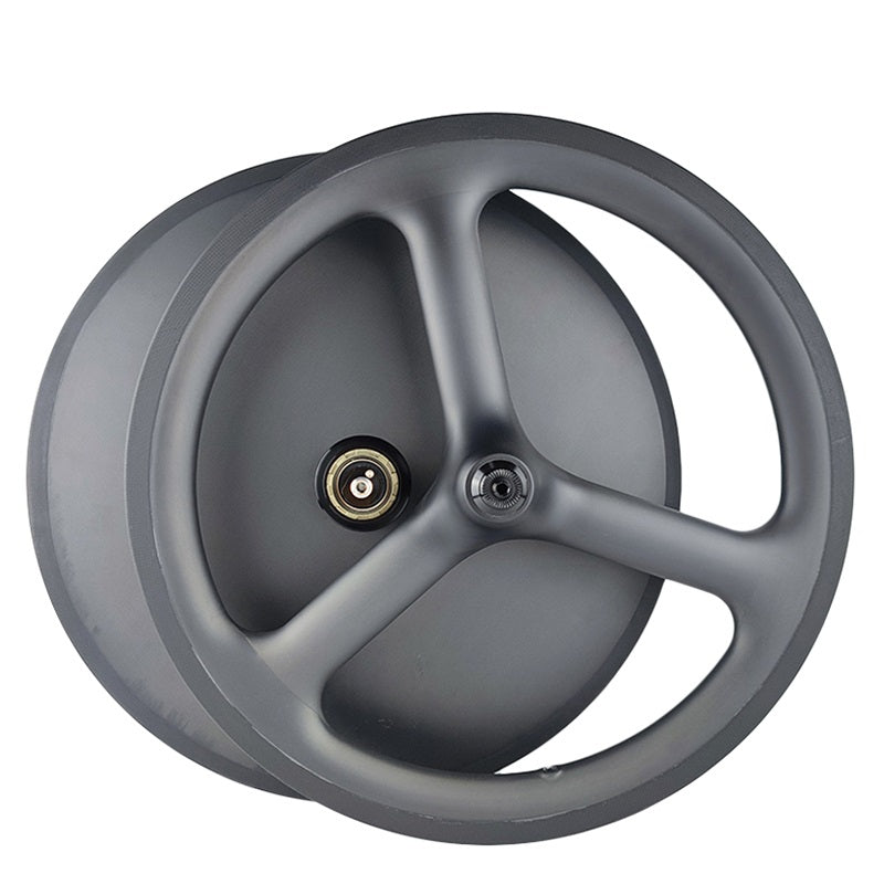 FeatherWorx carbon driespaak en disc wielset