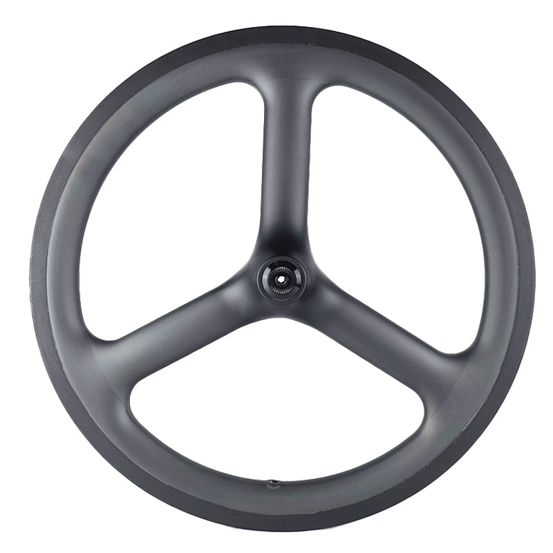 FeatherWorx carbon driespaak en disc wielset