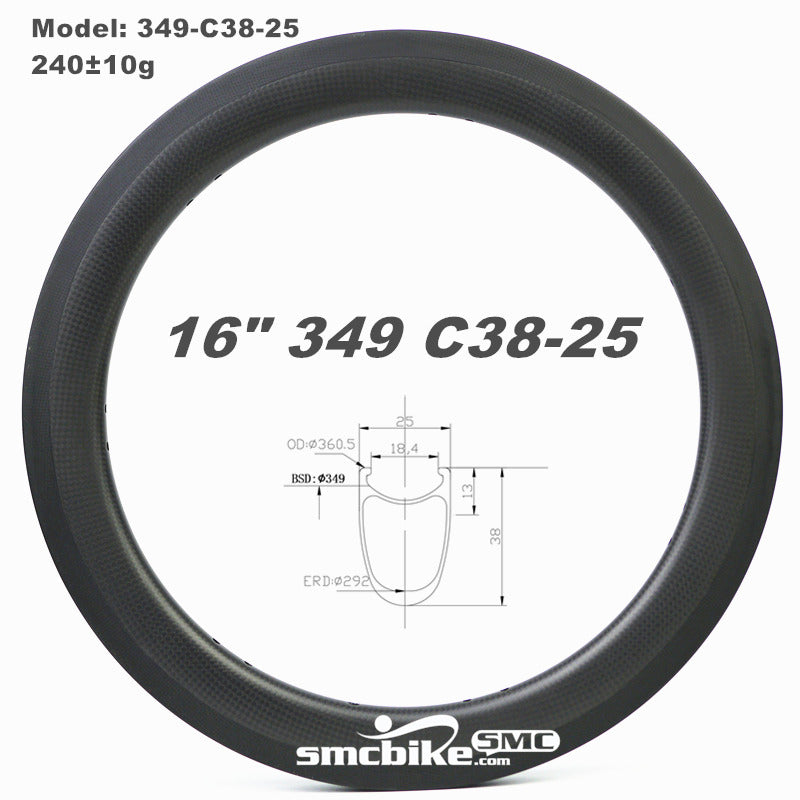 SMC 38 mm carbon velgen